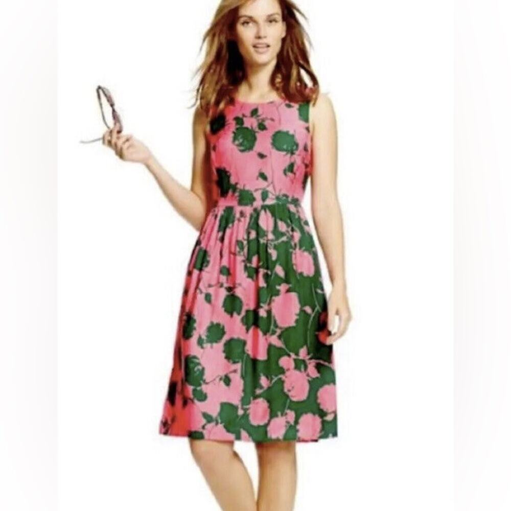 Boden Floral Silk Blend Dress 2